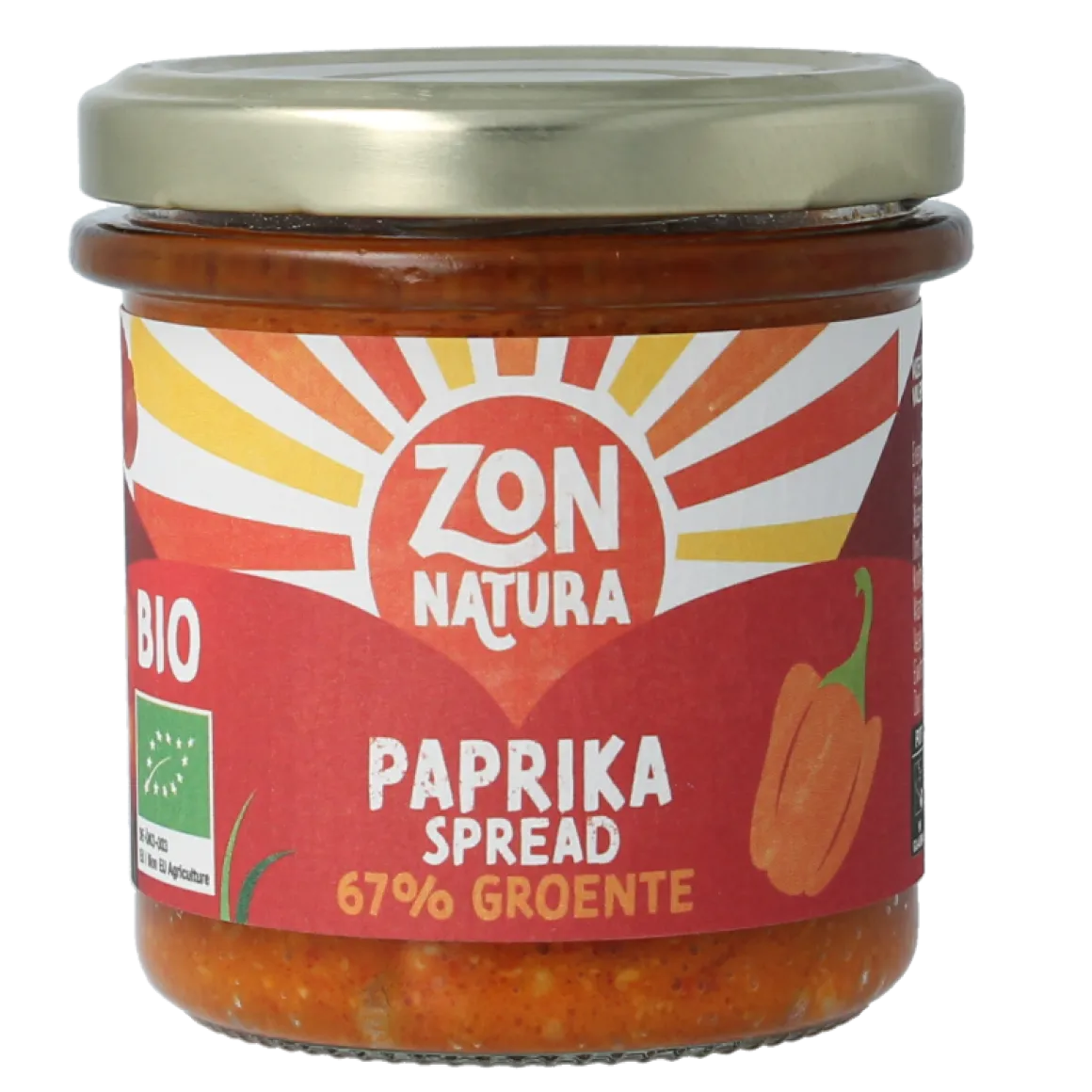 Zonnatura Groentespread paprika bio