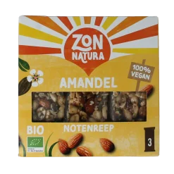 Zonnatura Muesli notenmix reep amandel 3x25g bio