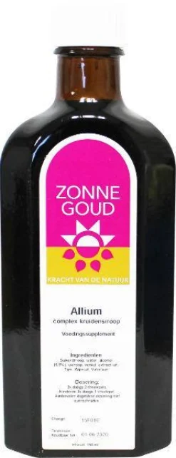 Sale Zonnegoud Allium siroop