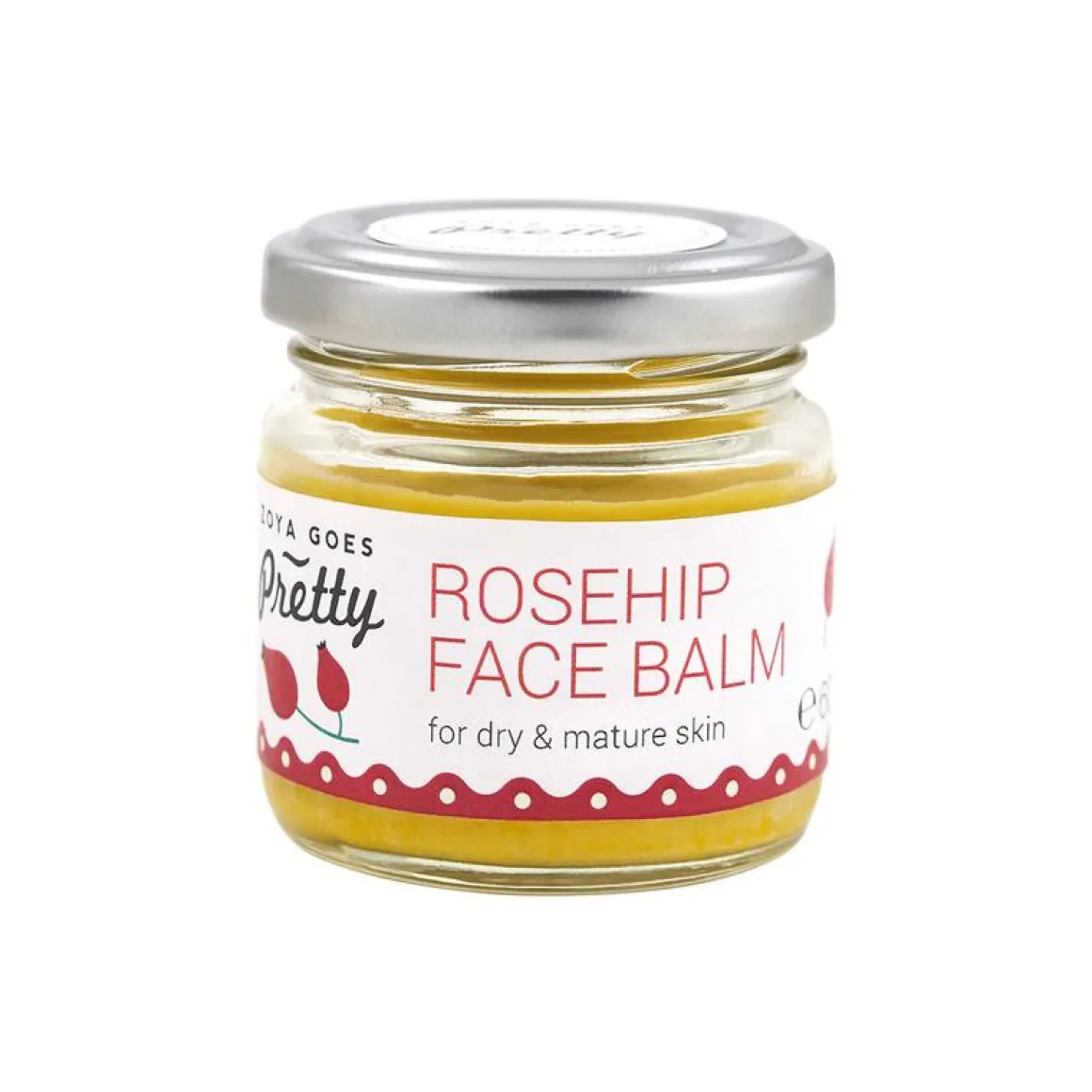 Zoya Goes Pretty Face balm rosehip glazen potje